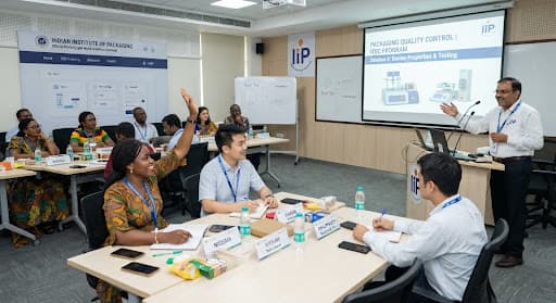 International trainees in an IIP classroom